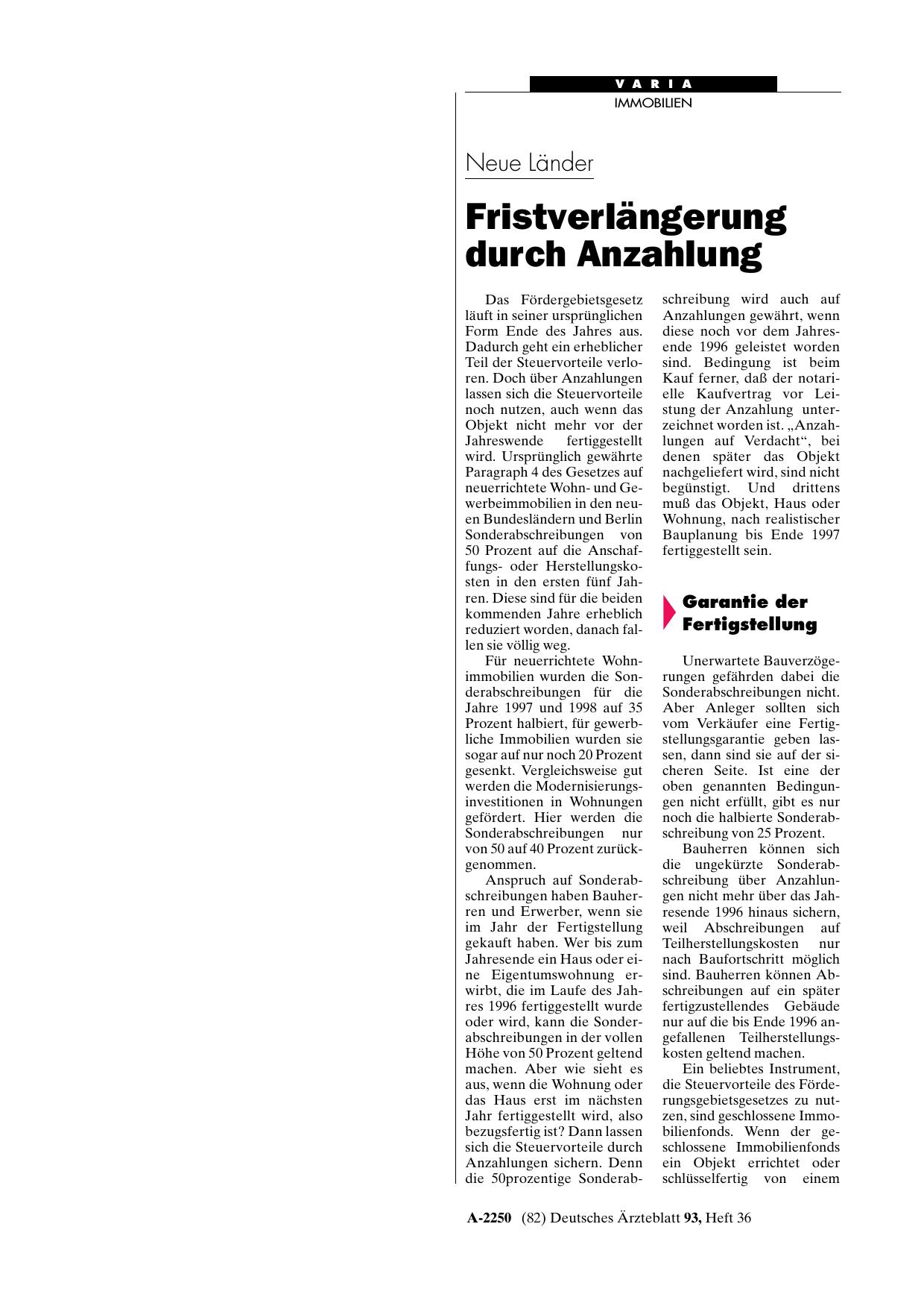 Vorschauseite 1: Ferienimmobilien: Der Bundesbürger wird anspruchsvoller