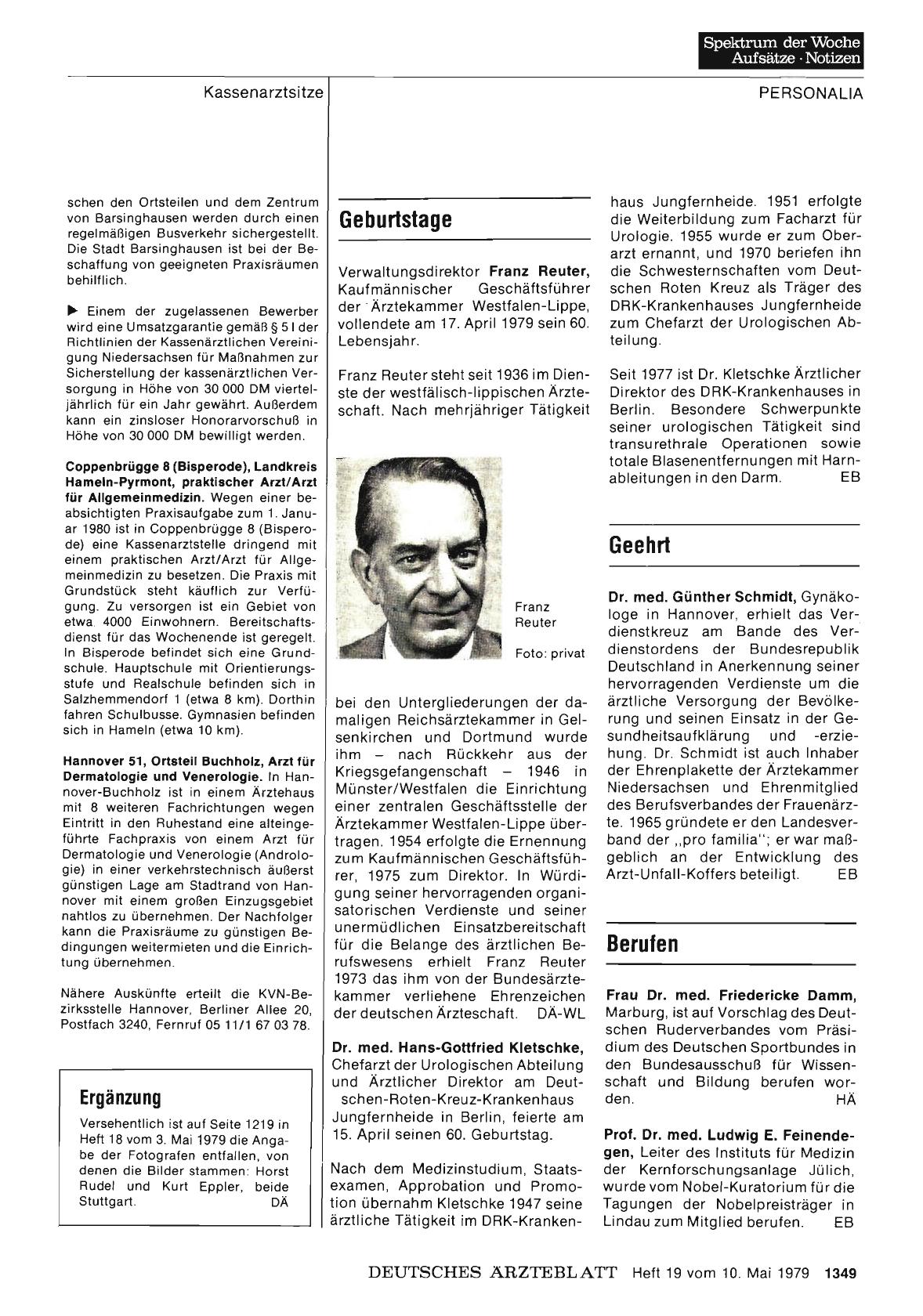 Vorschauseite 1: Berufen
