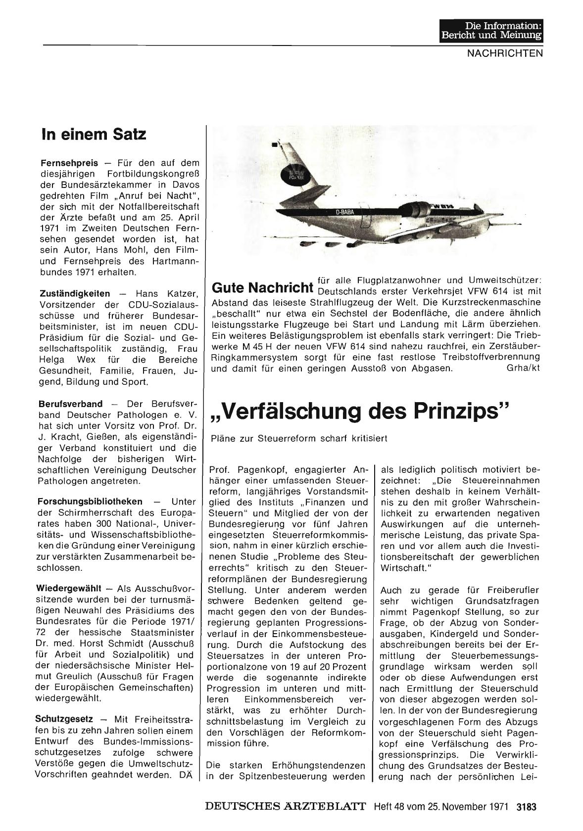 Vorschauseite 1: „Verfälschung des Prinzips"