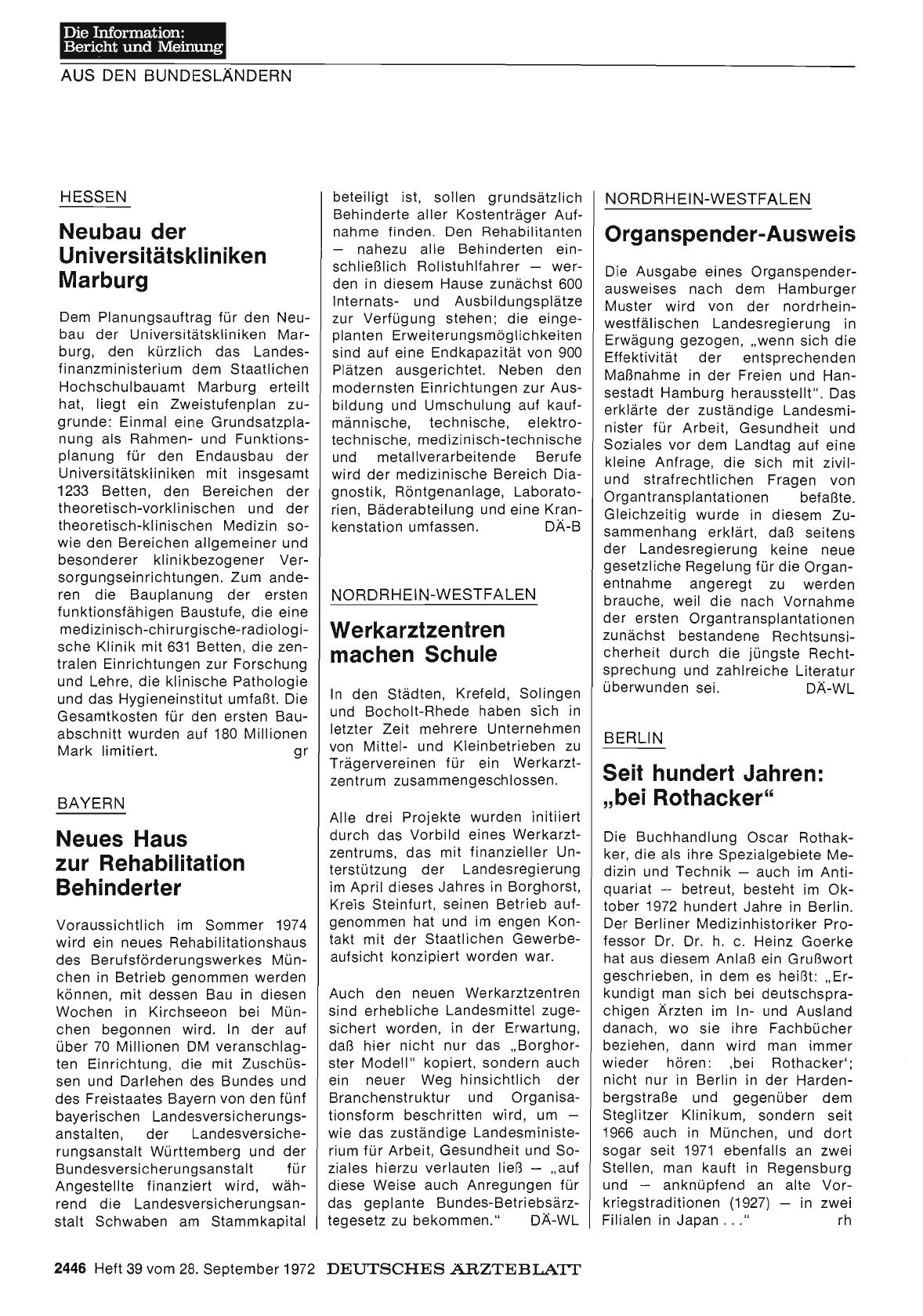 Vorschauseite 1: Hessen: Neubau der Universitätskliniken Marburg
