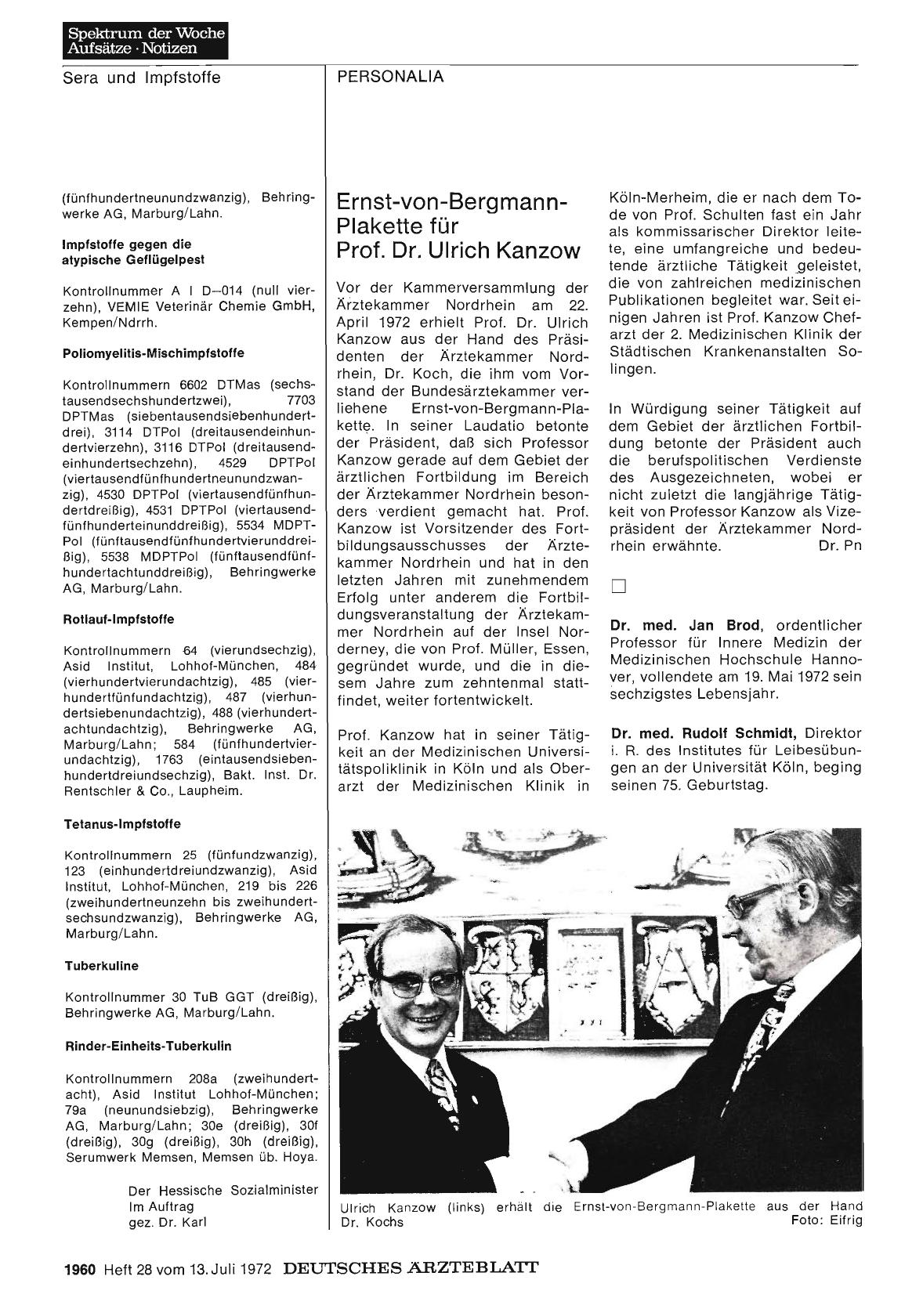 Vorschauseite 1: Dr. med. Jan Brod / Dr. med. Rudolf Schmidt