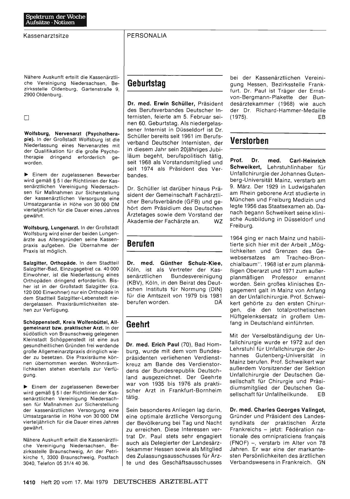 Vorschauseite 1: Geehrt