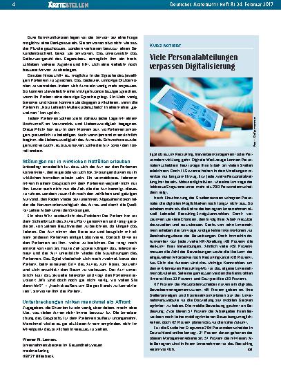 Vorschauseite 1: Viele Personalabteilungen verpassen Digitalisierung