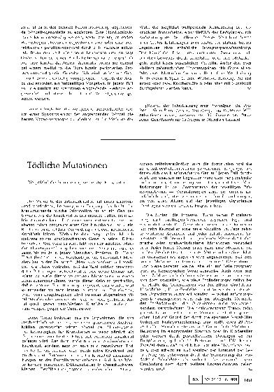 Vorschauseite 1: Tödliche Mutationen - Die gefährliche Summierung verdeckter Erbschäden