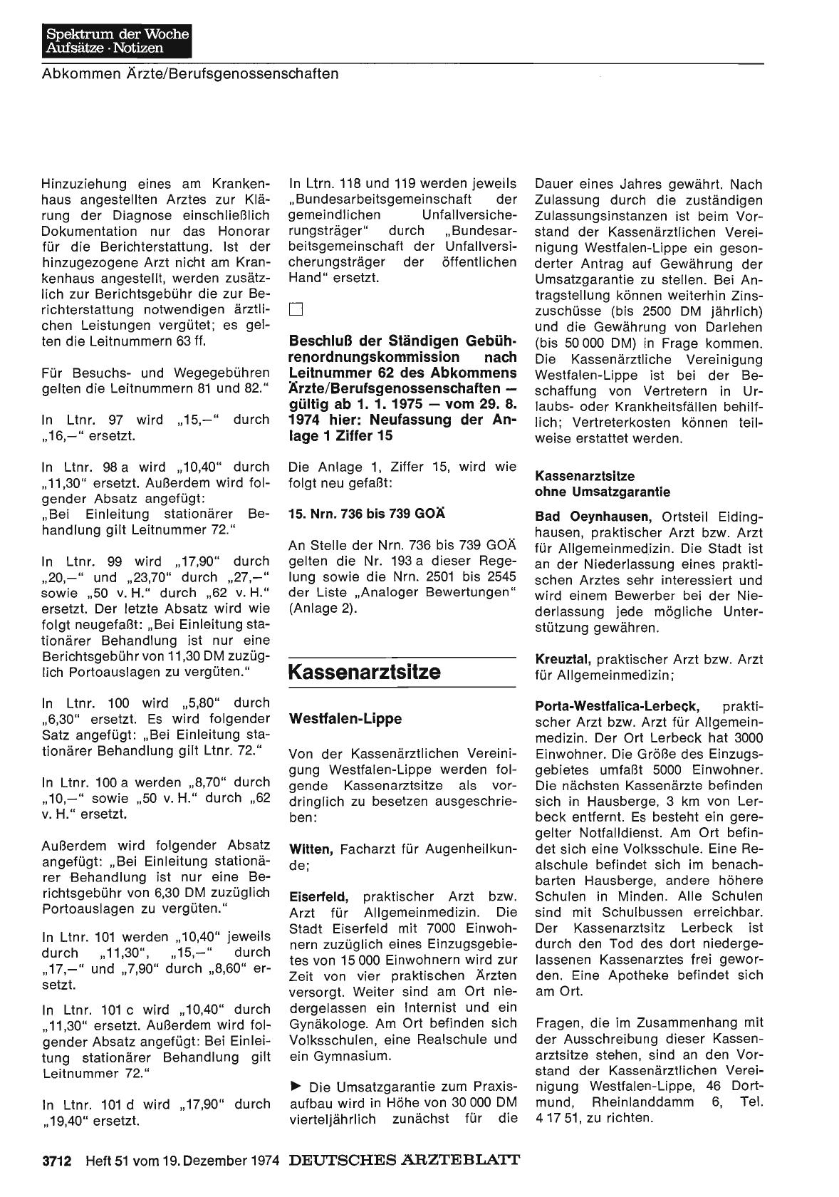 Vorschauseite 1: Kassenarztsitze