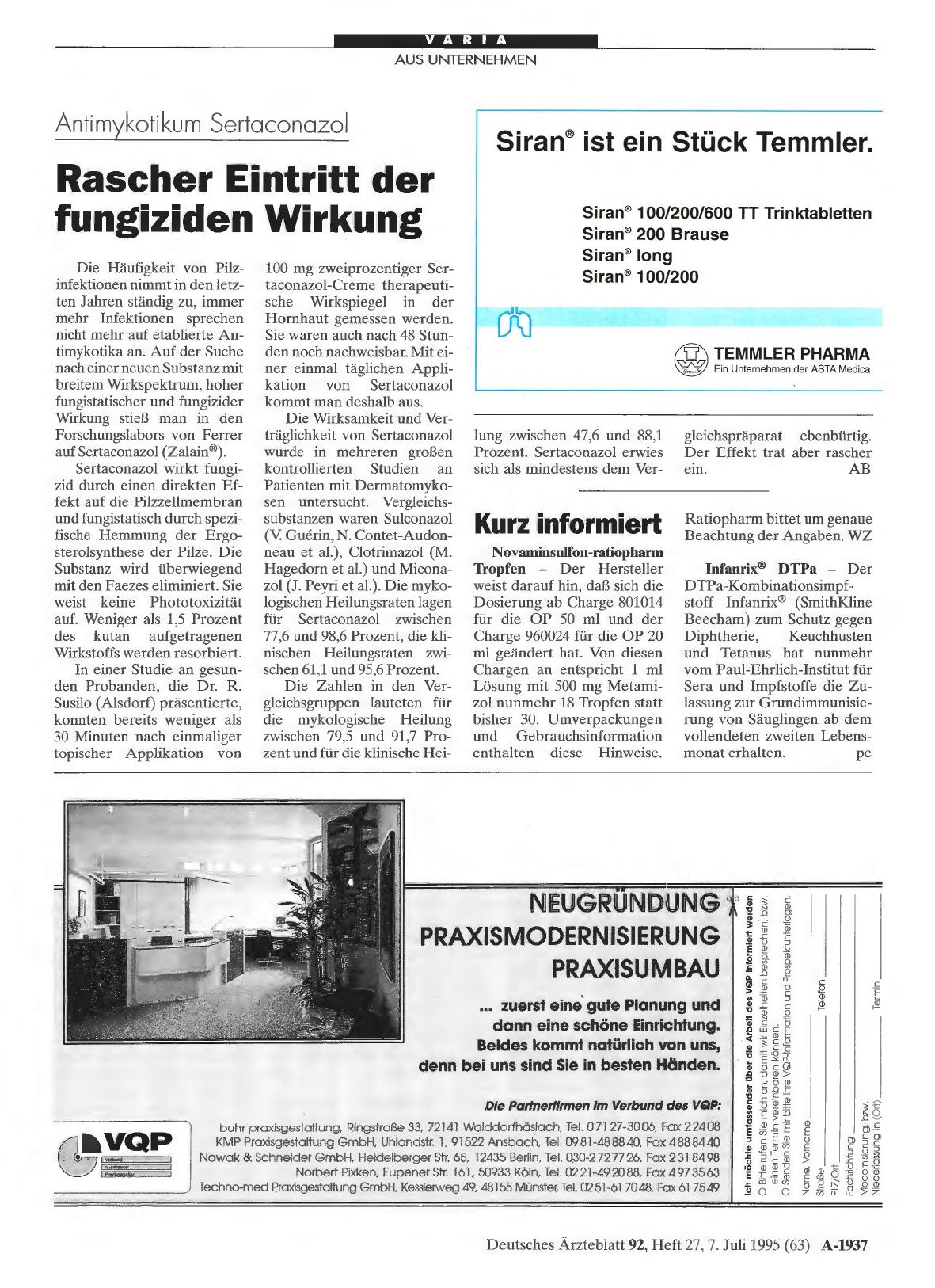 Vorschauseite 1: Kurz informiert