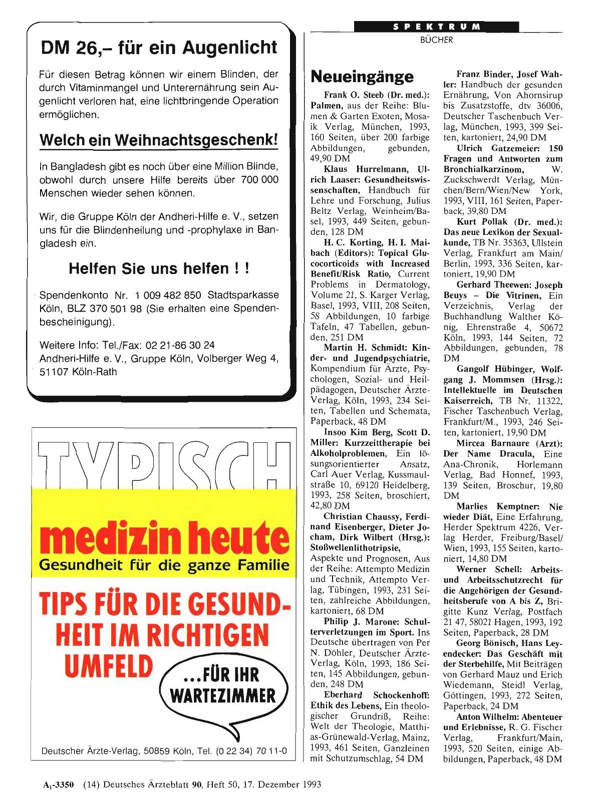 Vorschauseite 1: Neueingänge