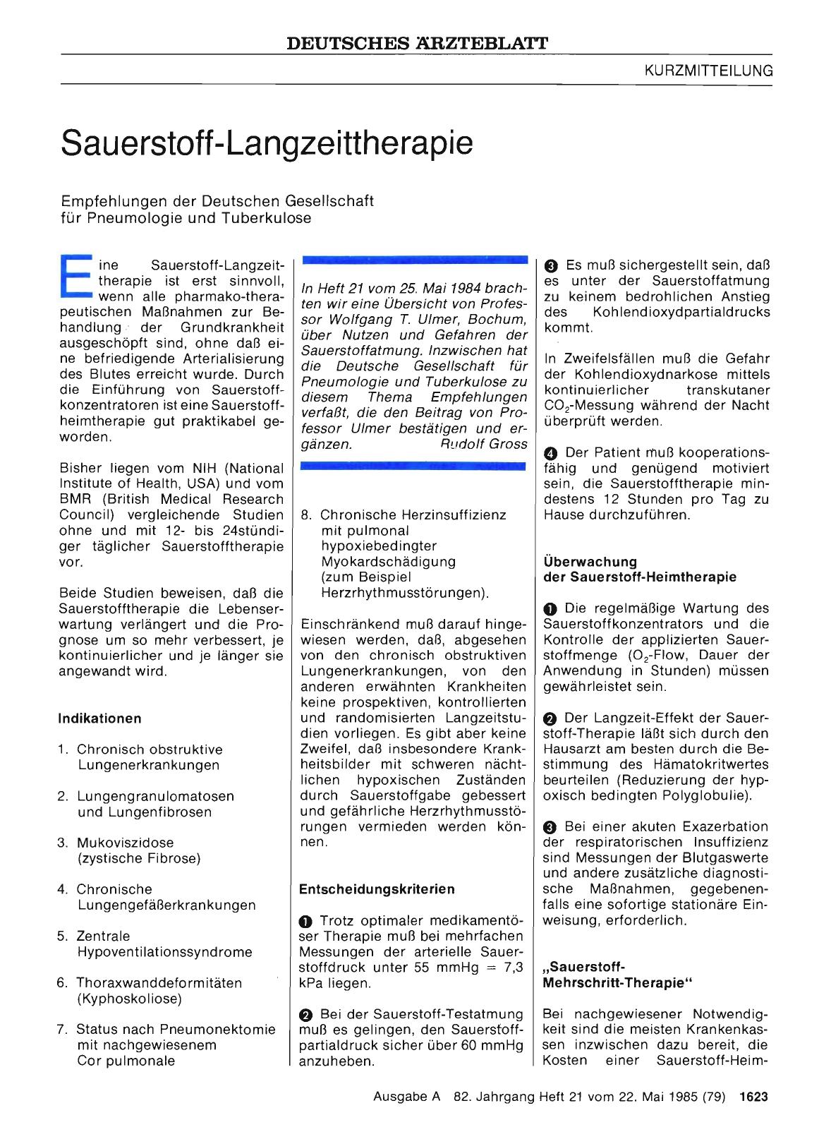 Vorschauseite 1: Sauerstoff-Langzeittherapie