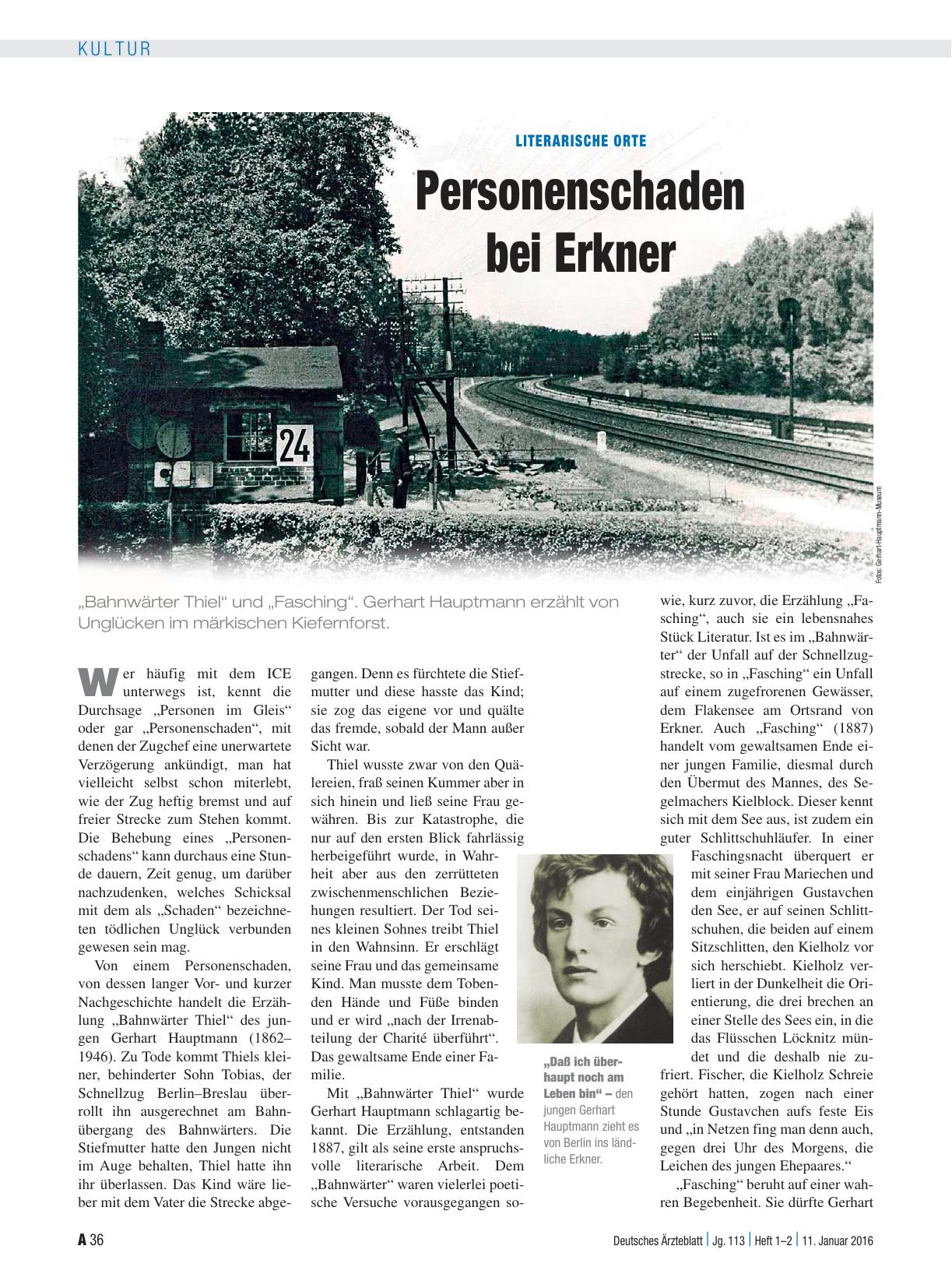 Vorschauseite 1: Literarische Orte: Personenschaden bei Erkner