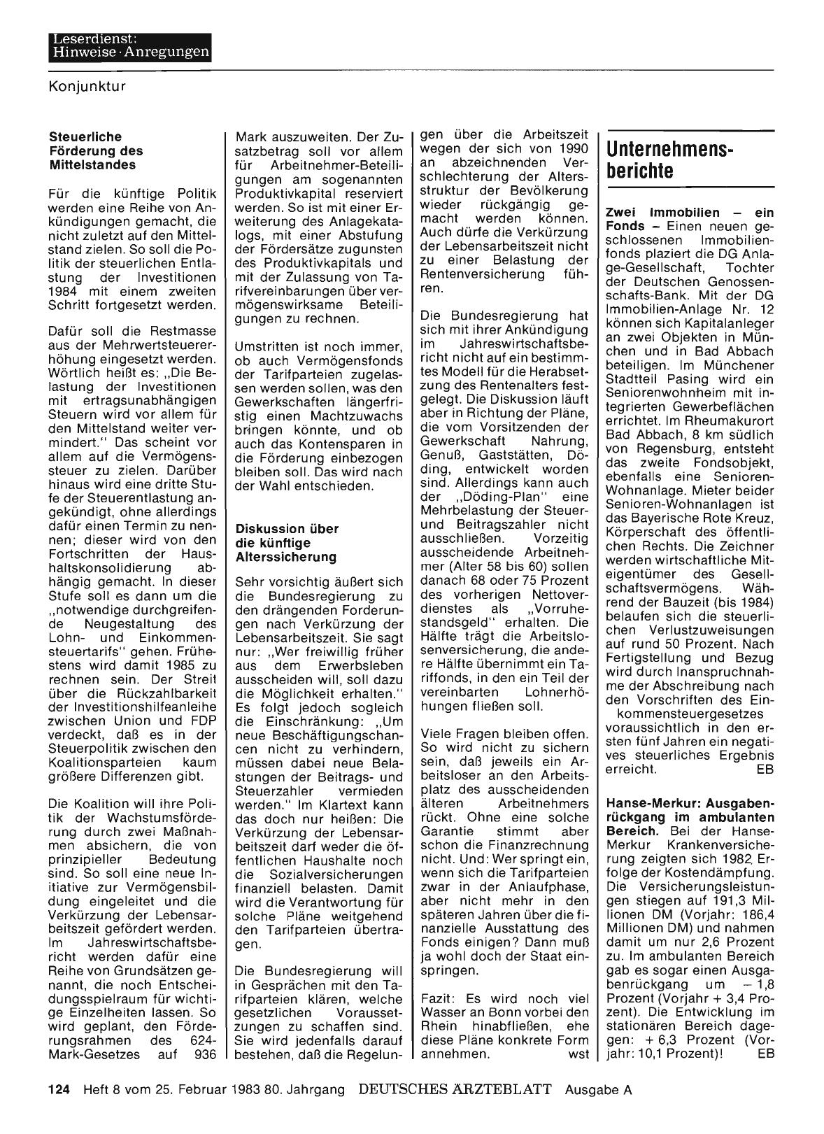 Vorschauseite 1: Unternehmensberichte