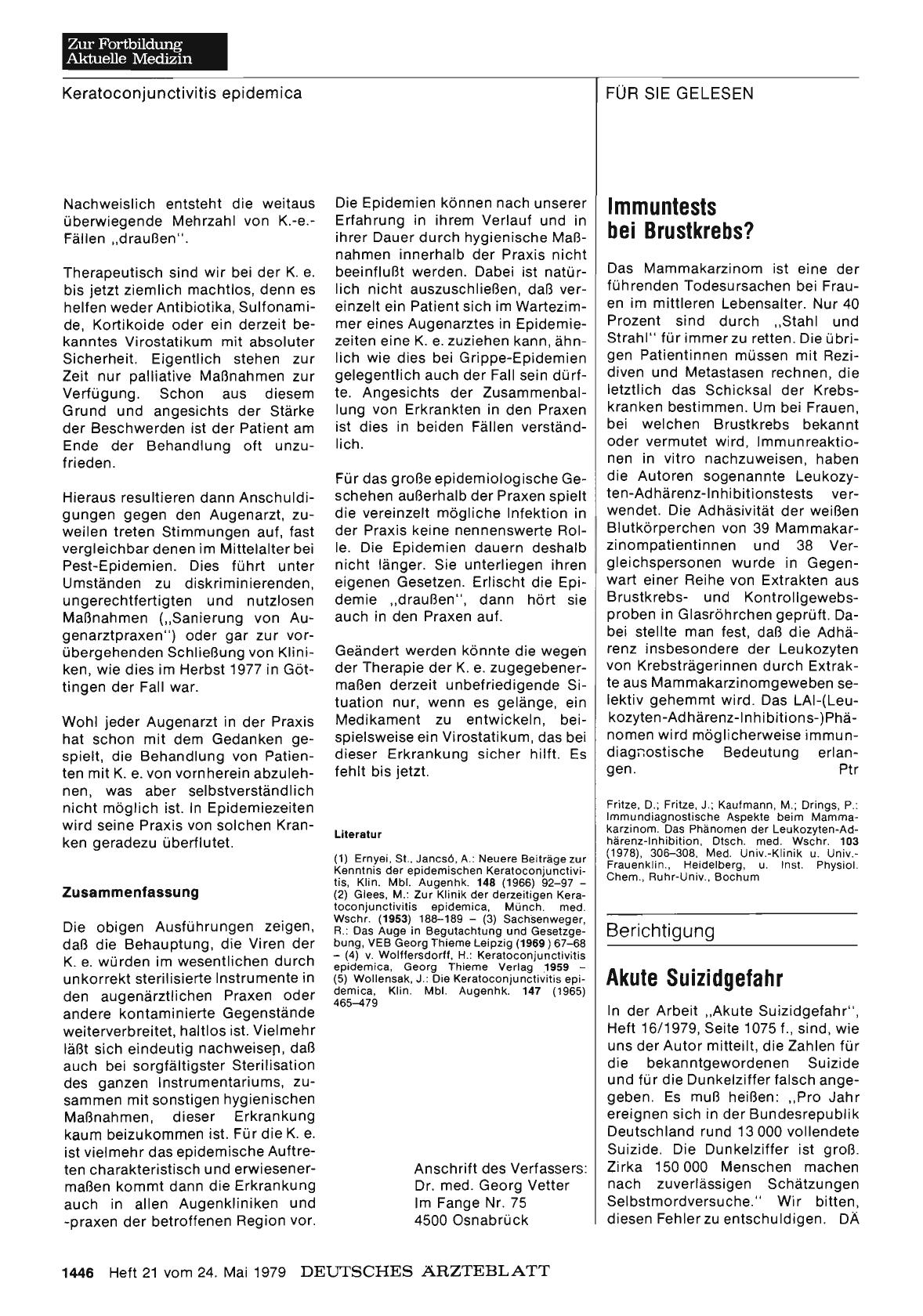 Vorschauseite 1: Immuntests bei Brustkrebs?