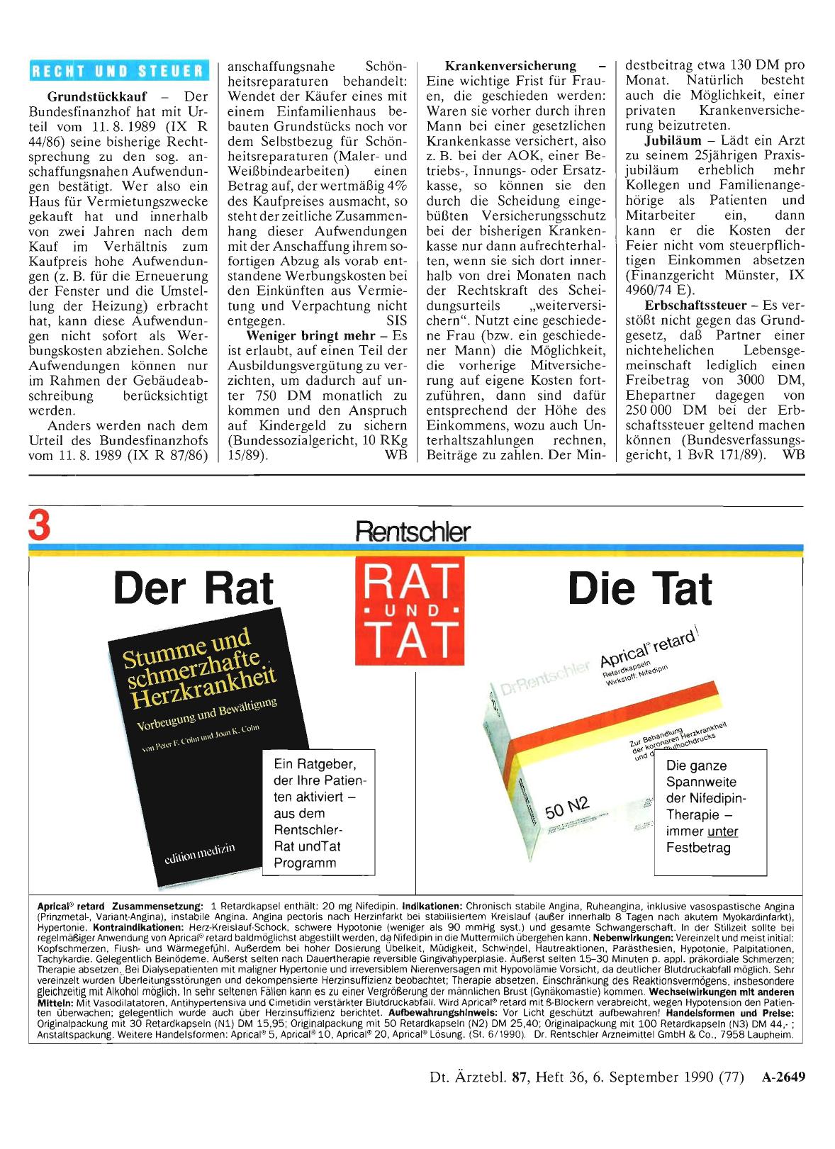 Vorschauseite 1: Recht und Steuer