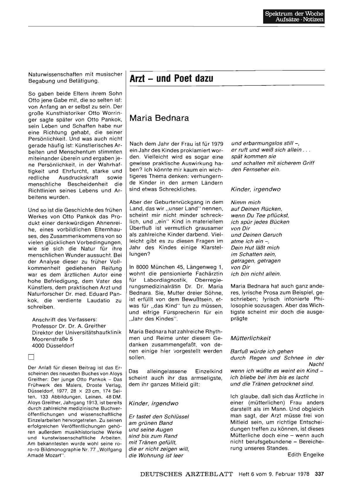 Vorschauseite 1: Maria Bednara