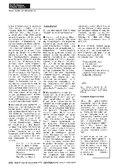 Vorschauseite 1: Gefahren trizyklischer Antidepressiva: Schlußwort