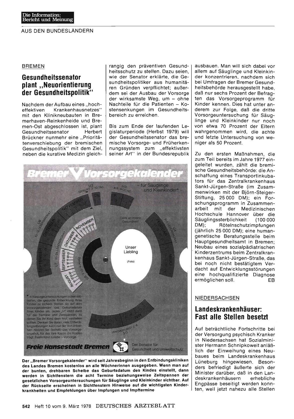 Vorschauseite 1: Bremen: Gesundheitssenator plant „Neuorientierung der Gesundheitspolitik“