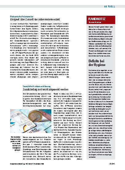 Vorschauseite 1: Elektronische Patientenakte: Einigkeit über Zukunft der Aktenmodelle erzielt