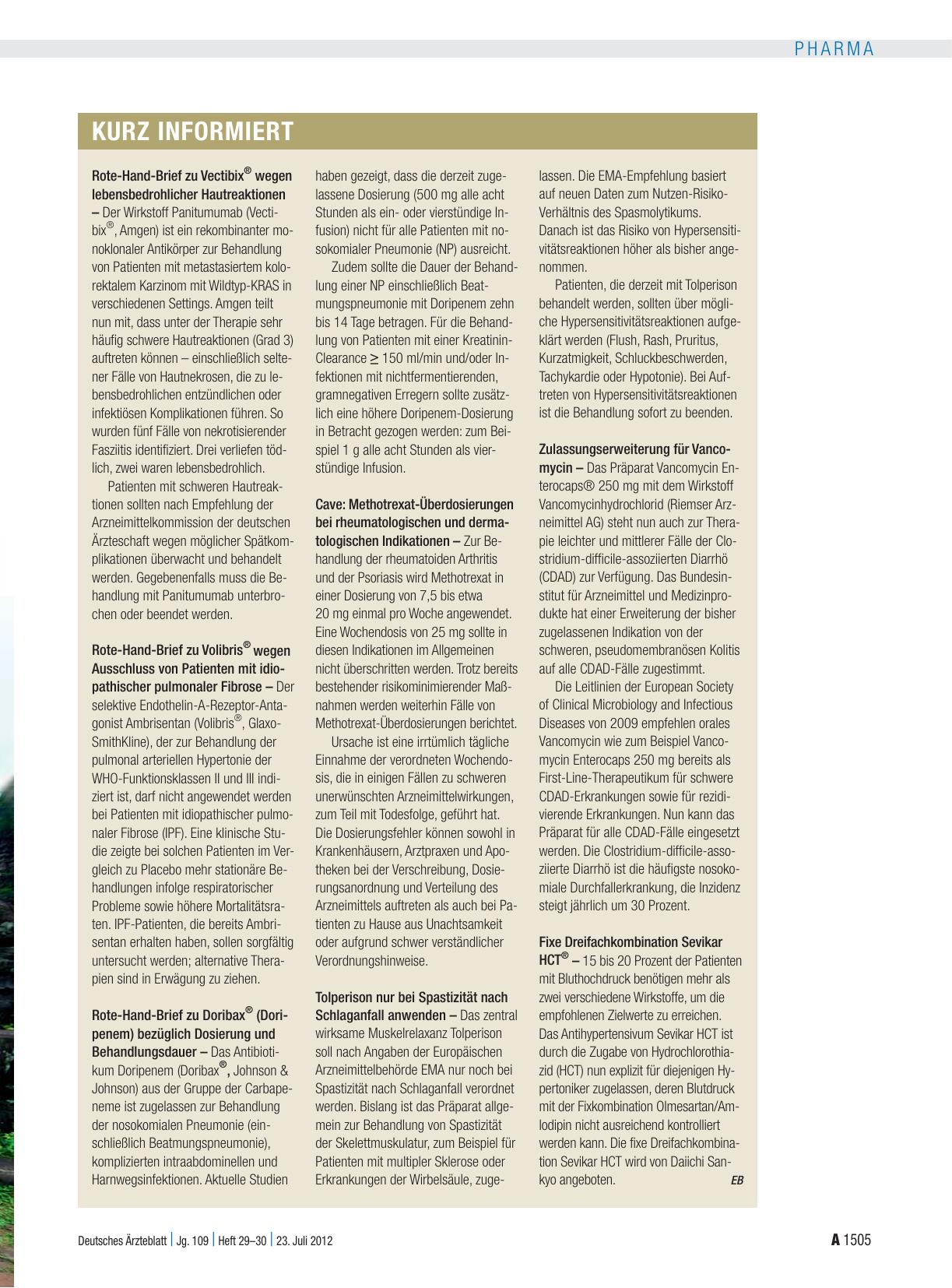 Vorschauseite 1: Kurz informiert