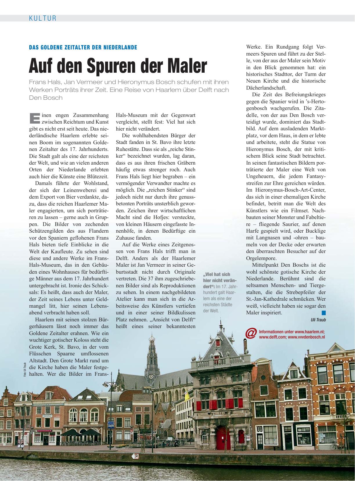 Vorschauseite 1: Das Goldene Zeitalter der Niederlande: Auf den Spuren der Maler