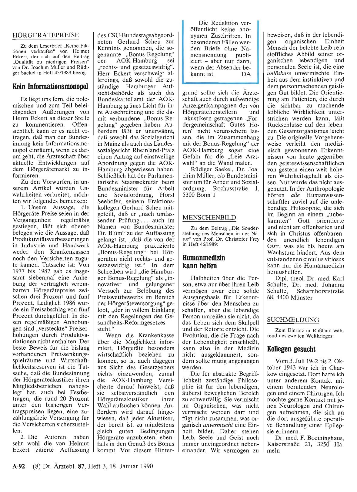 Vorschauseite 1: SUCHMELDUNG: Kollegen gesucht