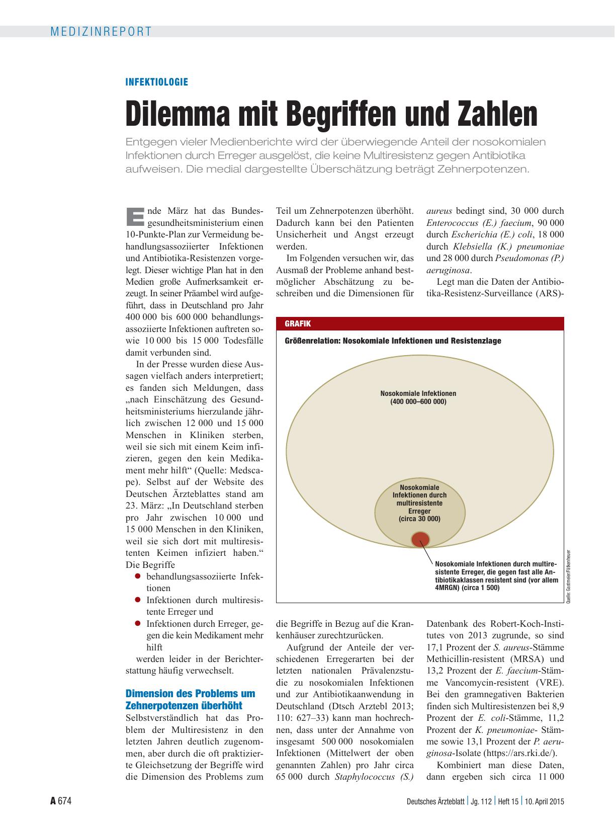 Vorschauseite 1: Infektiologie: Dilemma mit Begriffen und Zahlen