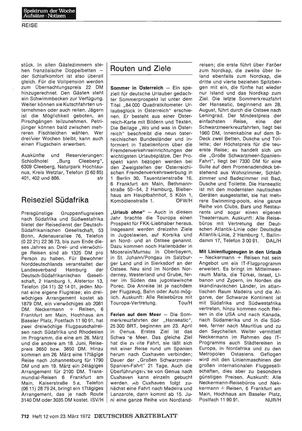 Vorschauseite 1: Routen und Ziele