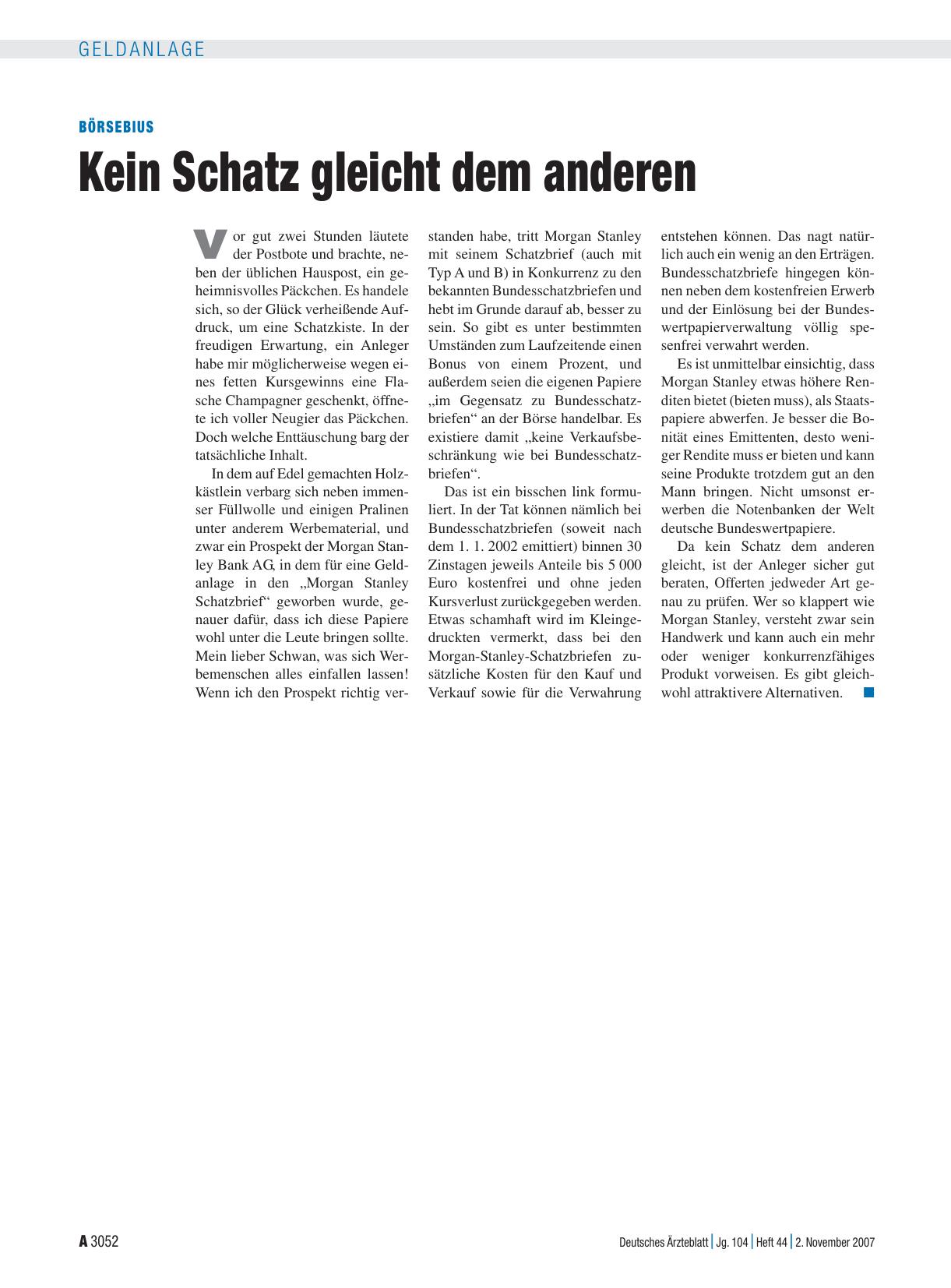 Vorschauseite 1: Kein Schatz gleicht dem anderen