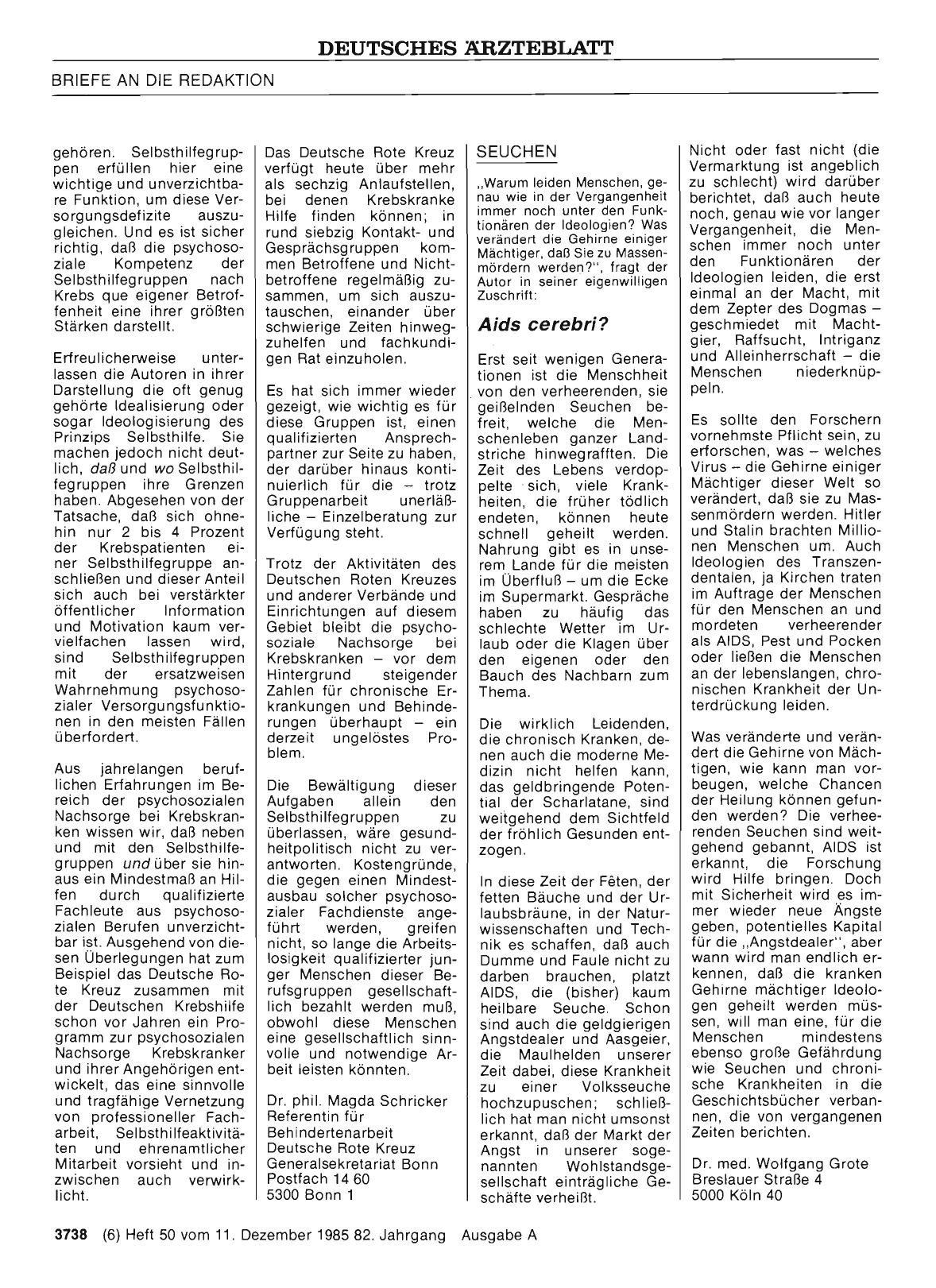 Vorschauseite 1: SEUCHEN: Aids cerebri?