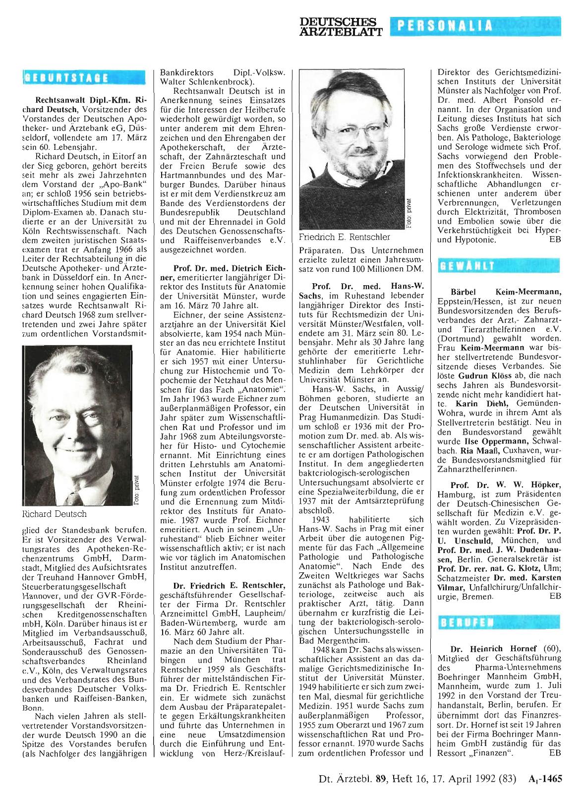 Vorschauseite 1: Geburtstage