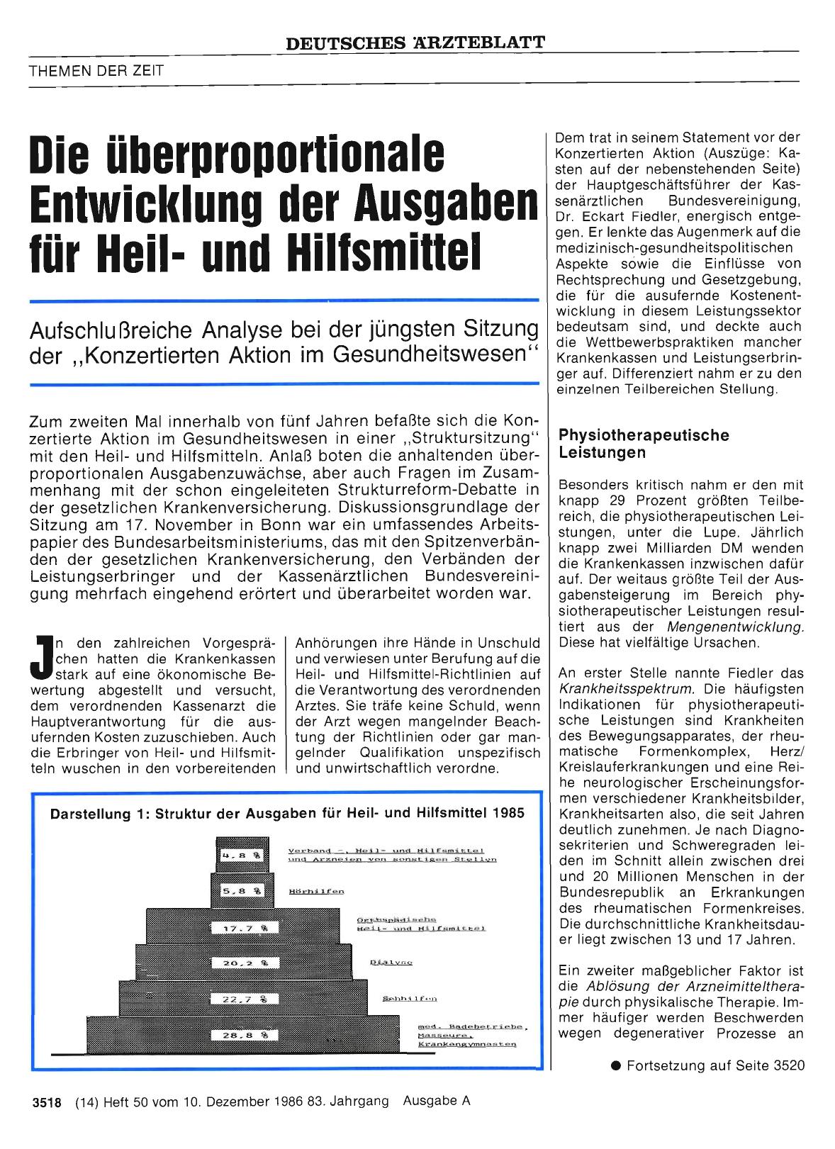 Vorschauseite 1: Die überproportionale Entwicklung der Ausgaben für Heilund Hilfsmittel