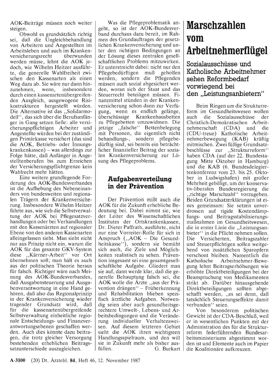 Vorschauseite 1: Marschzahlen vom Arbeitnehmerflügel