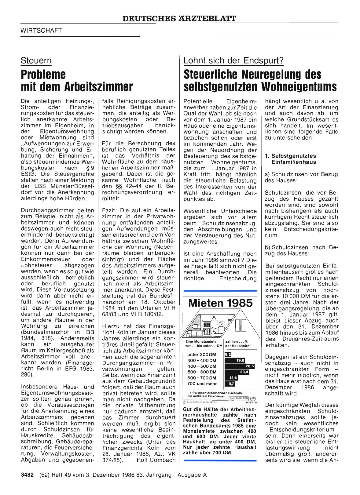 Vorschauseite 1: Lohnt sich der Endspurt? Steuerliche Neuregelung des selbstgenutzten Wohneigentums