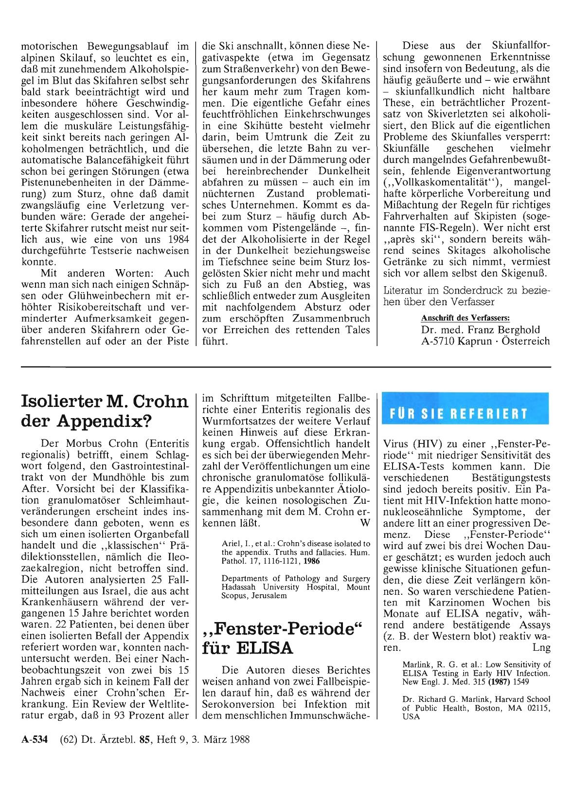 Vorschauseite 1: „Fenster-Periode“ für ELISA