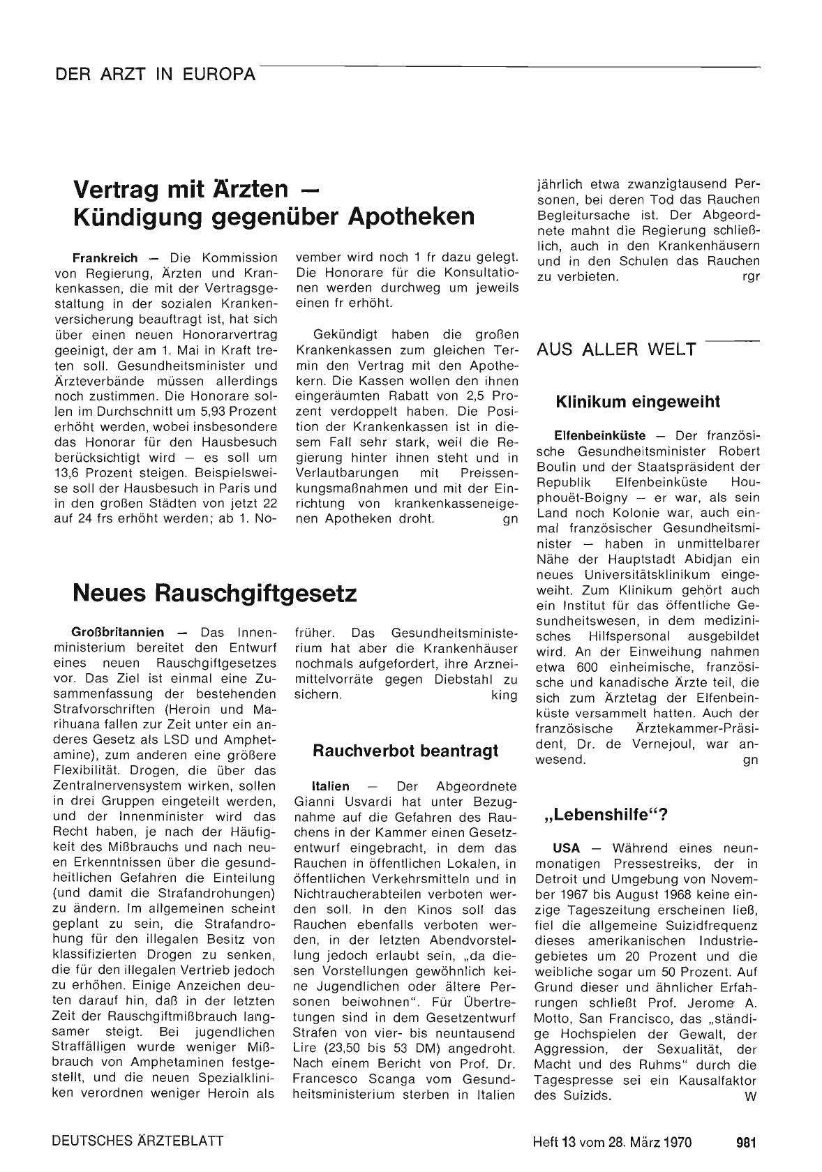 Vorschauseite 1: Vertrag mit Ärzten — Kündigung gegenüber Apotheken
