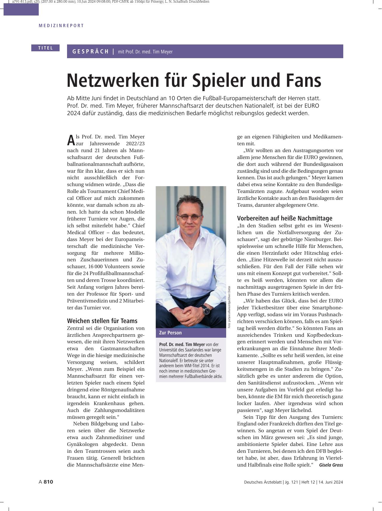 Vorschauseite 1: Netzwerken für Spieler und Fans