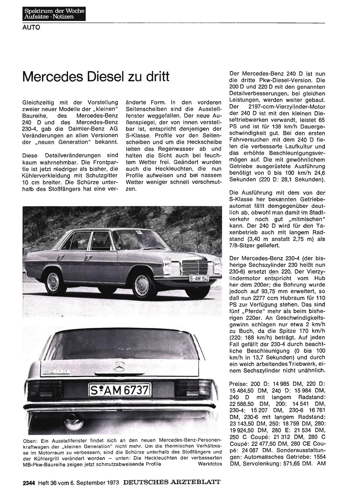 Vorschauseite 1: Mercedes Diesel zu dritt