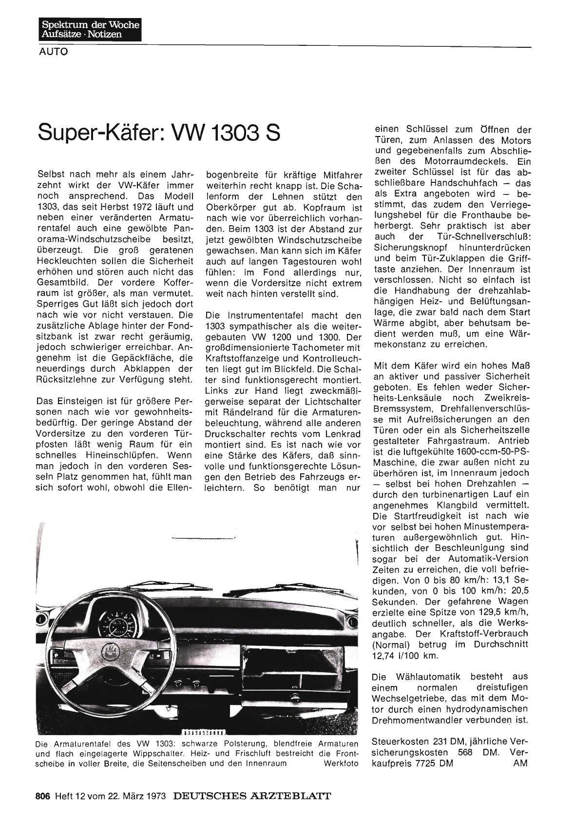 Vorschauseite 1: Super-Käfer: VW 1303 S