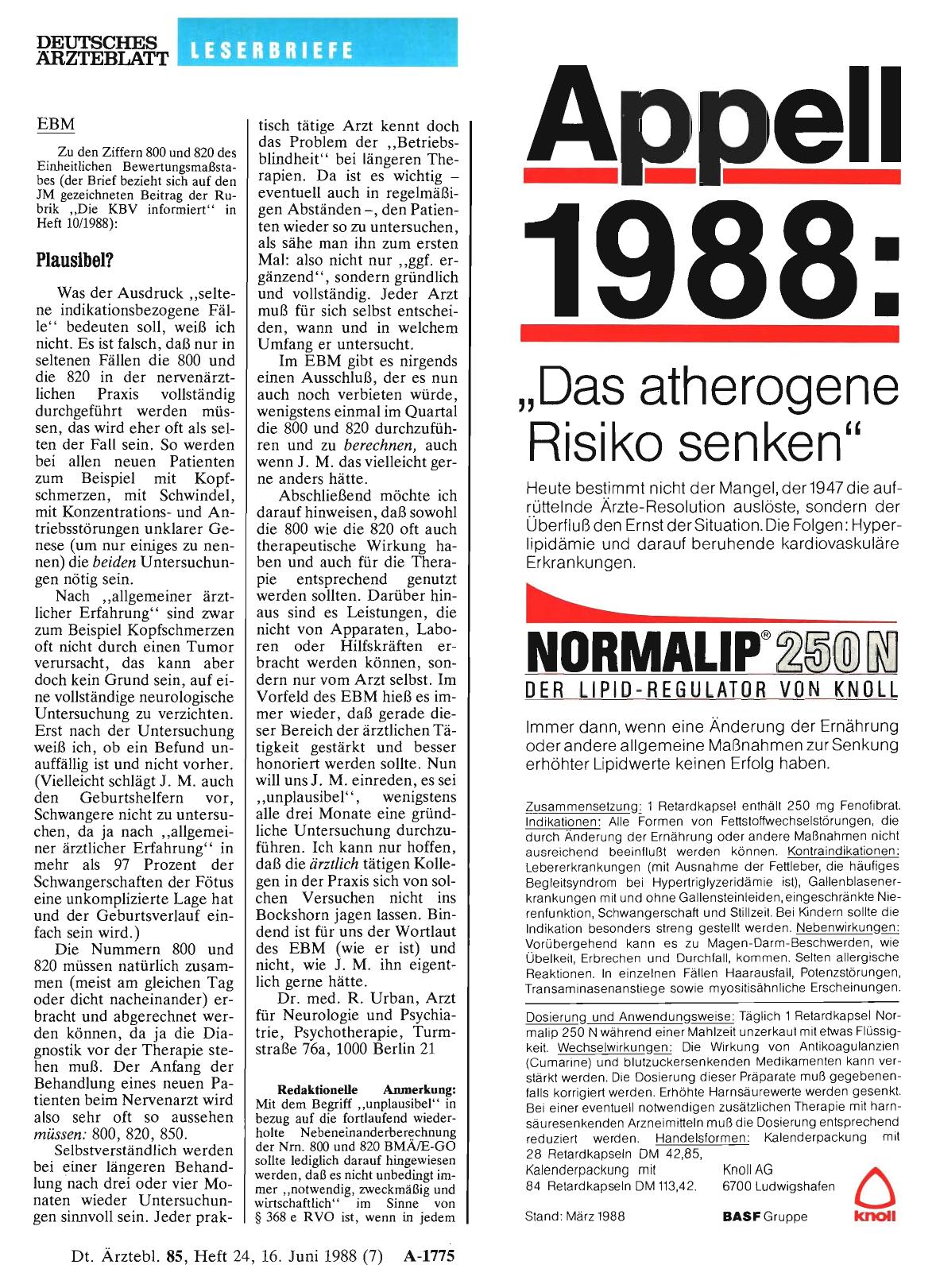 Vorschauseite 1: EBM: Plausibel?