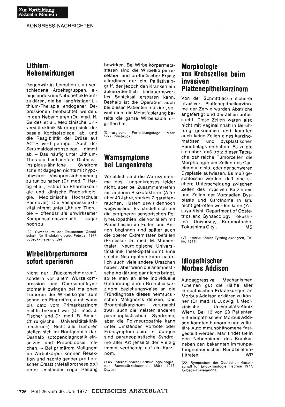 Vorschauseite 1: Warnsymptome bei Lungenkrebs
