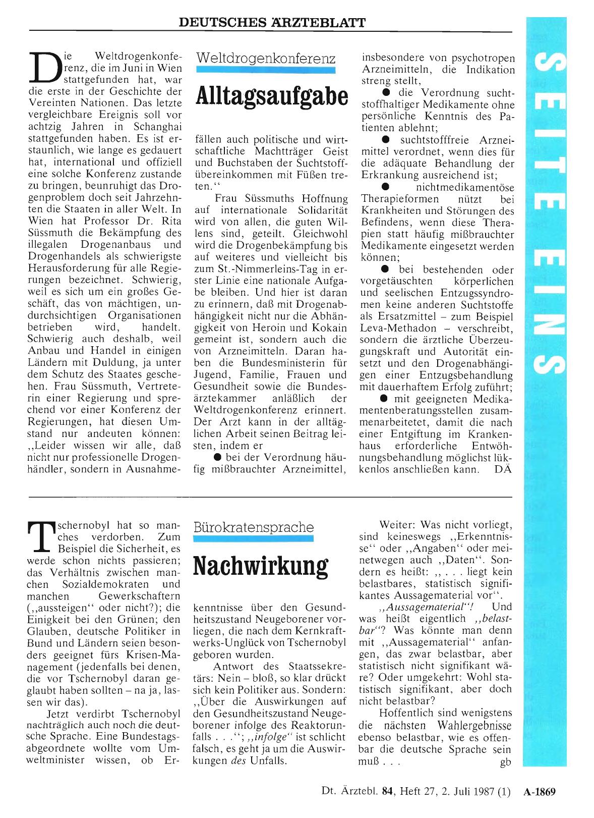 Vorschauseite 1: Bürokratensprache: Nachwirkung