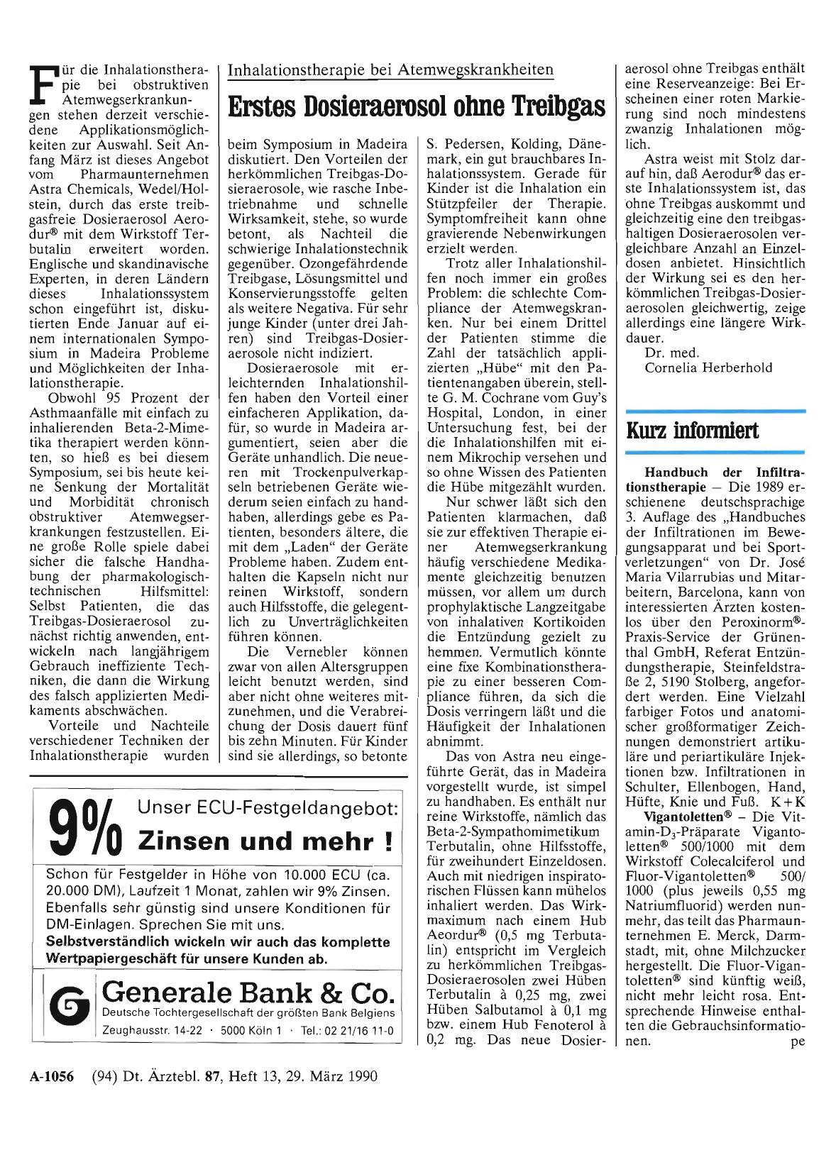 Vorschauseite 1: Inhalationstherapie bei Atemwegskrankheiten: Erstes Dosieraerosol ohne Treibgas