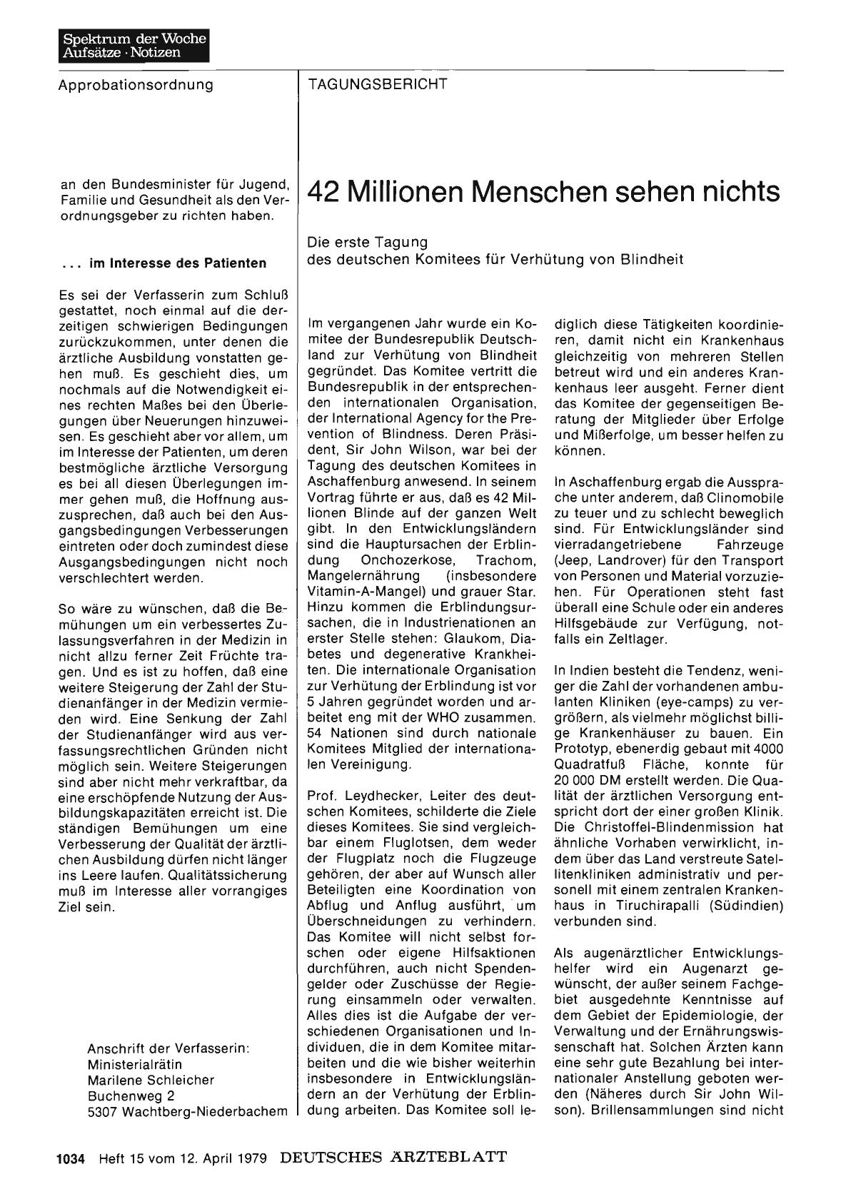 Vorschauseite 1: 42 Millionen Menschen sehen nichts