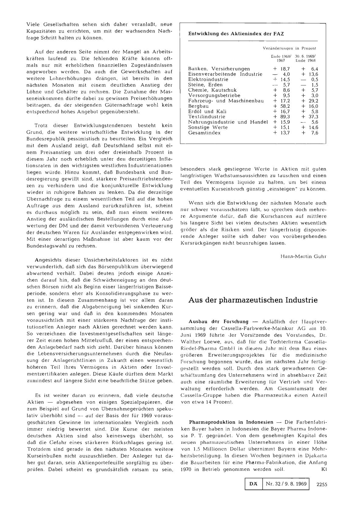 Vorschauseite 1: Aus der pharmazeutischen Industrie