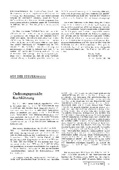 Vorschauseite 1: Ordnungsgemäße Buchführung