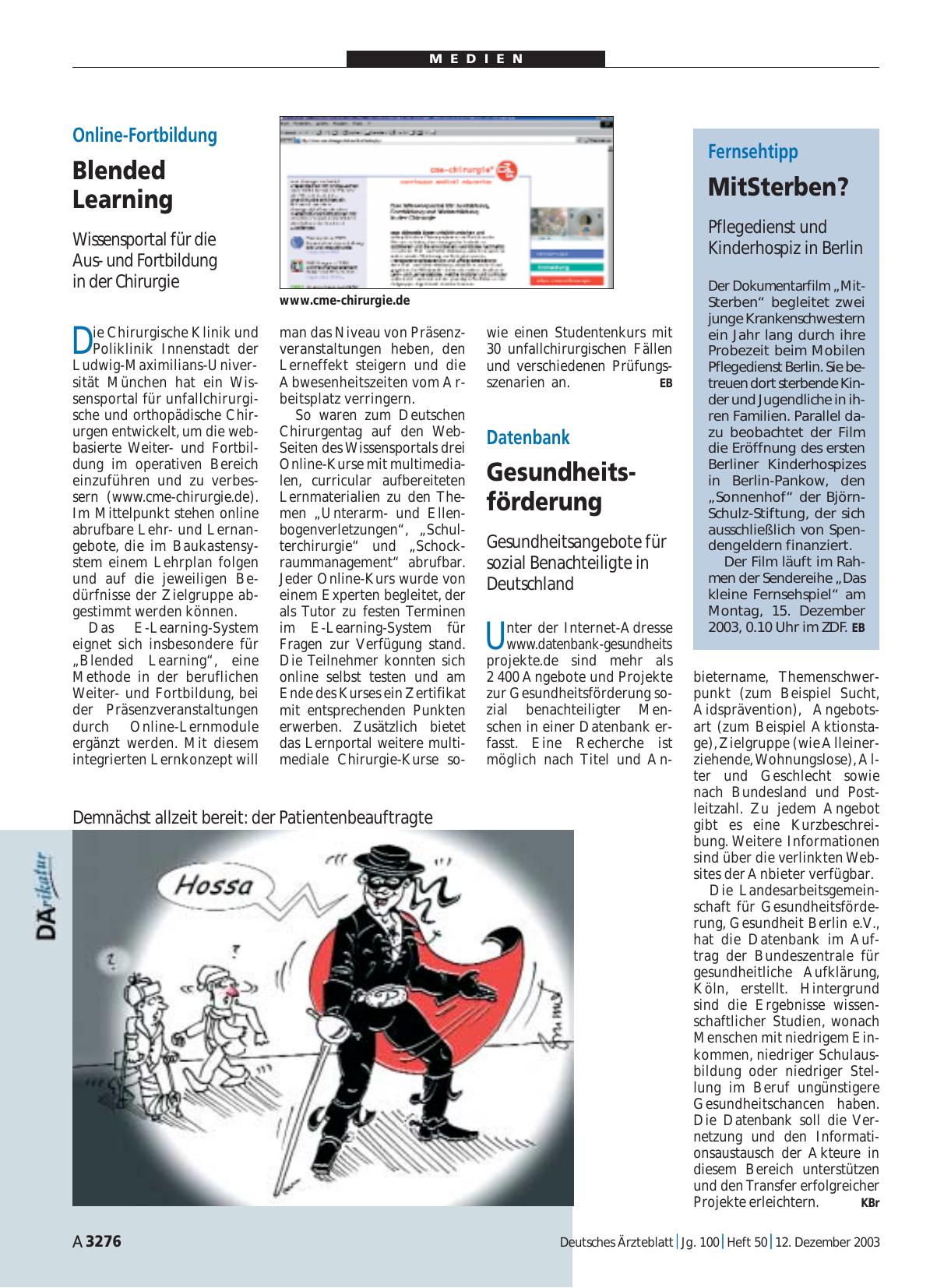 Vorschauseite 1: Online-Fortbildung: Blended Learning
