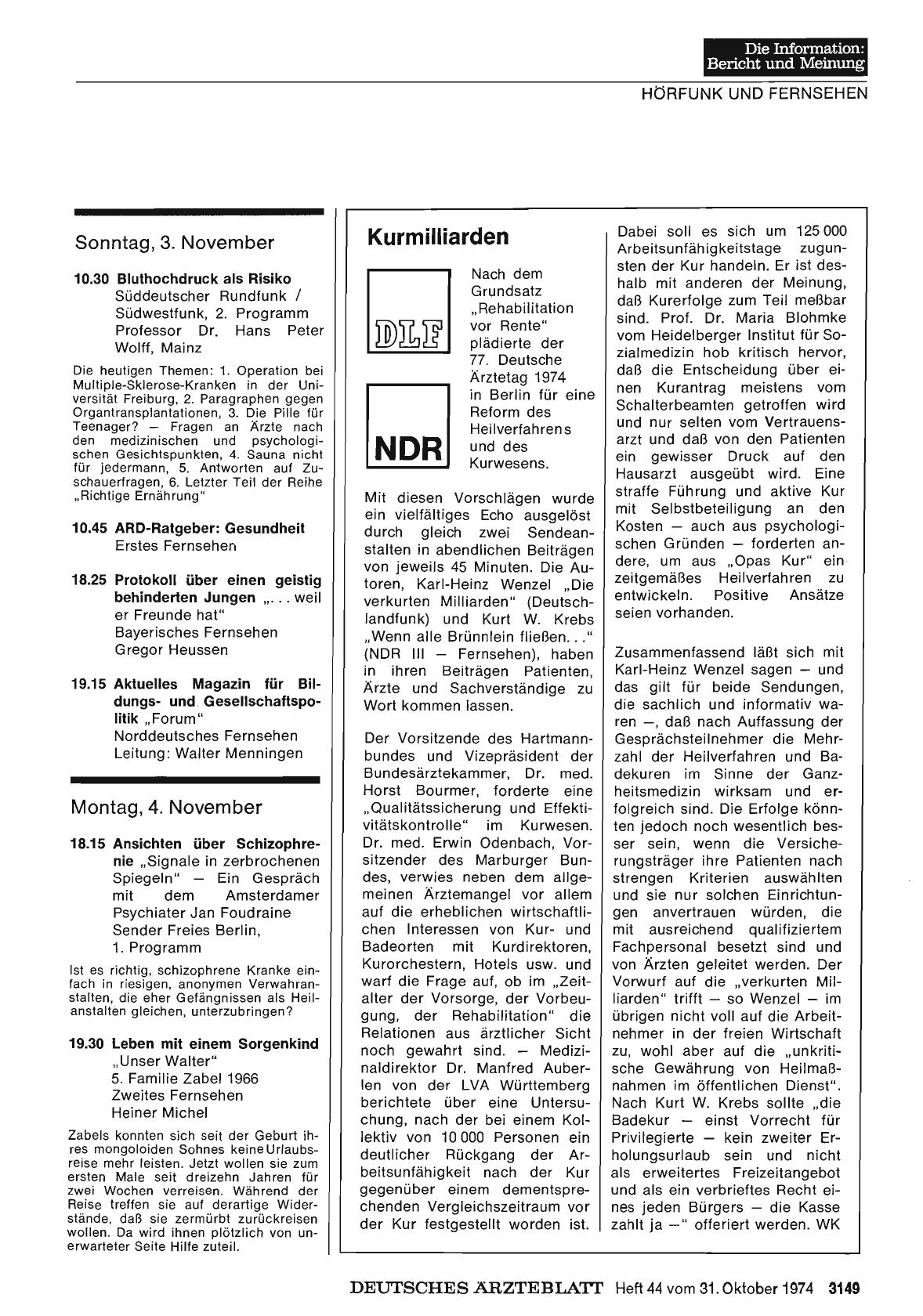 Vorschauseite 1: Programm