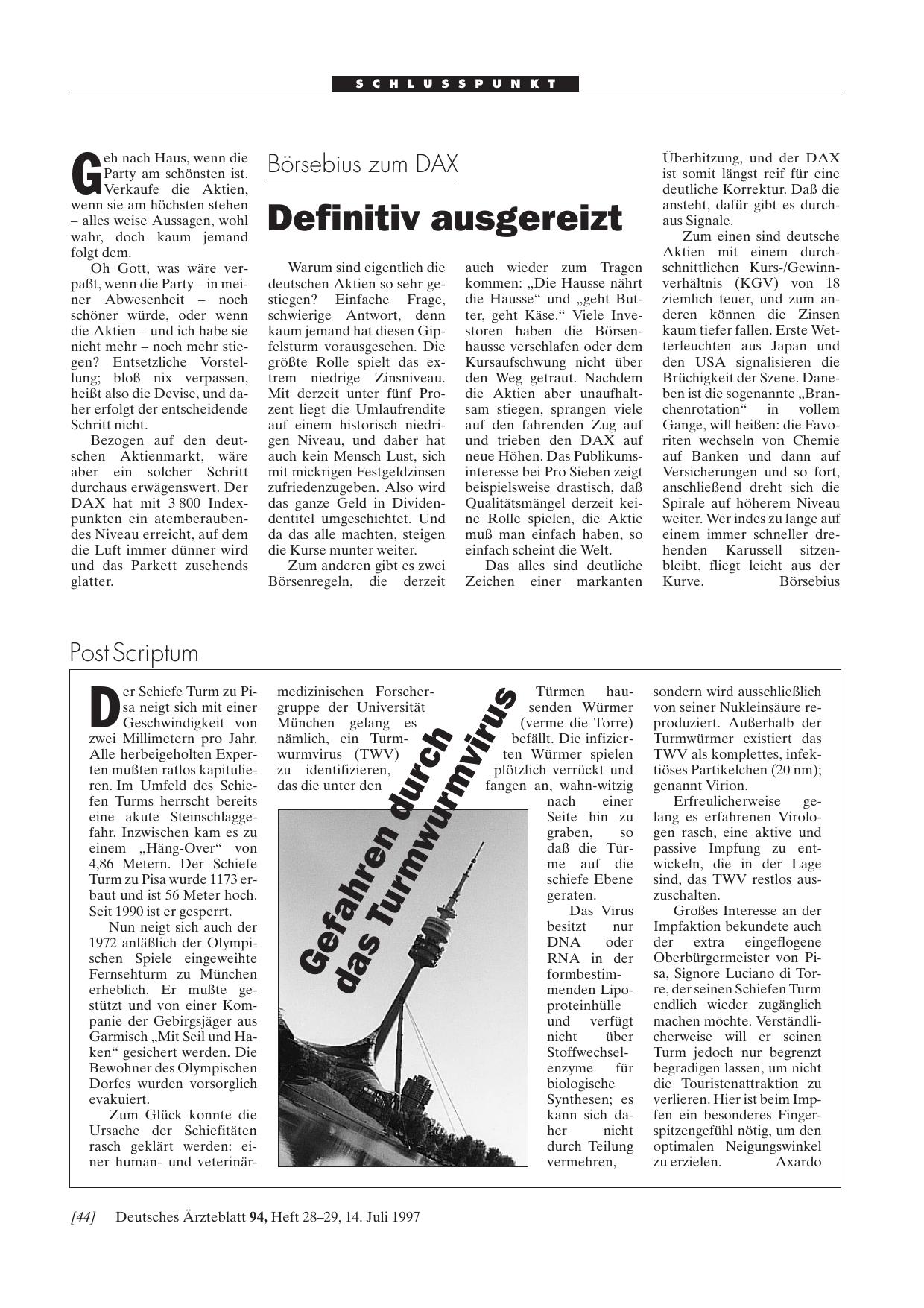 Vorschauseite 1: Gefahren durch das Turmwurmvirus