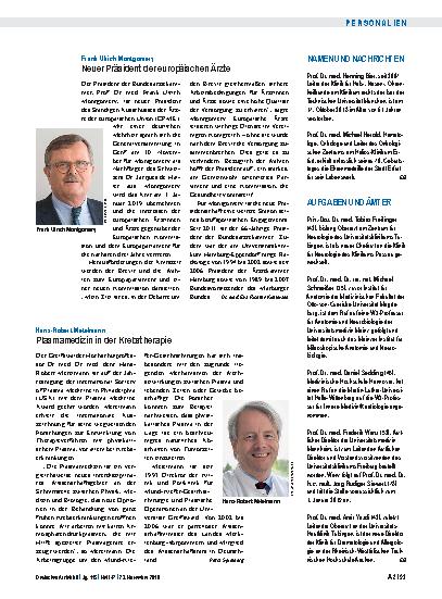 Vorschauseite 1: Namen und Nachrichten
