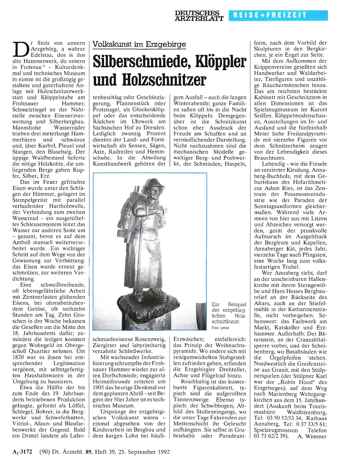 Vorschauseite 1: Volkskunst im Erzgebirge: Silberschmiede, Klöppler und Holzschnitzer