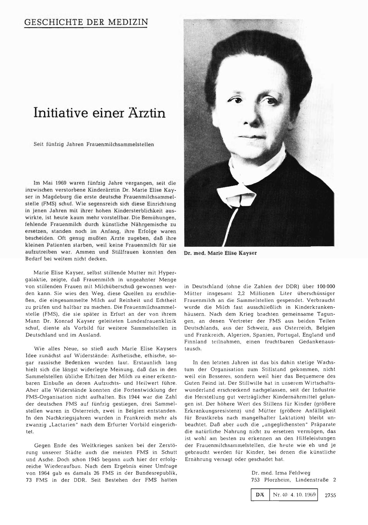 Vorschauseite 1: Initiative einer Ärztin
