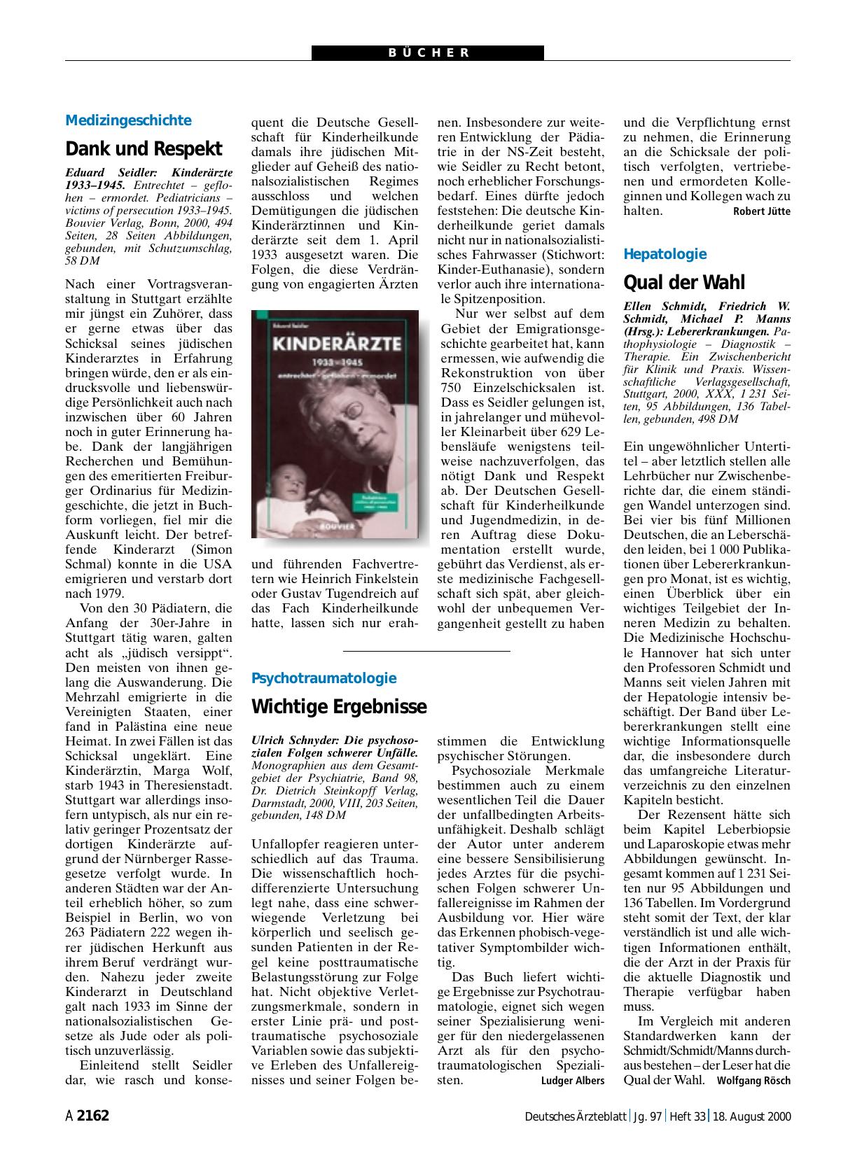 Vorschauseite 1: Kinderärzte 1933 – 1945